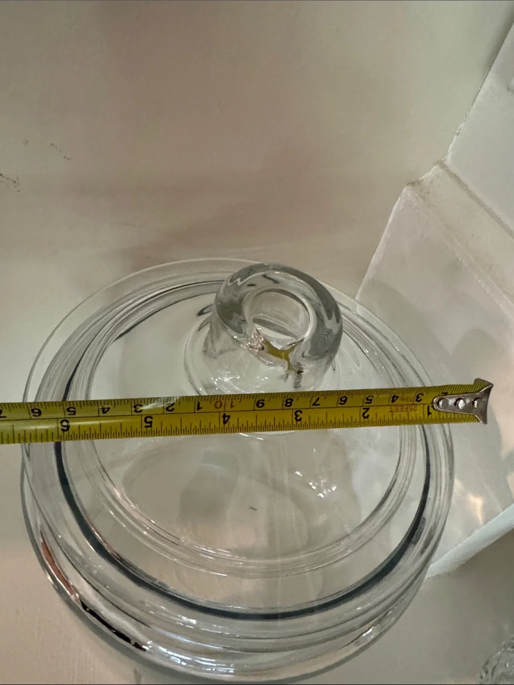 Clear Glass Apothecary Candy Jar with Lid